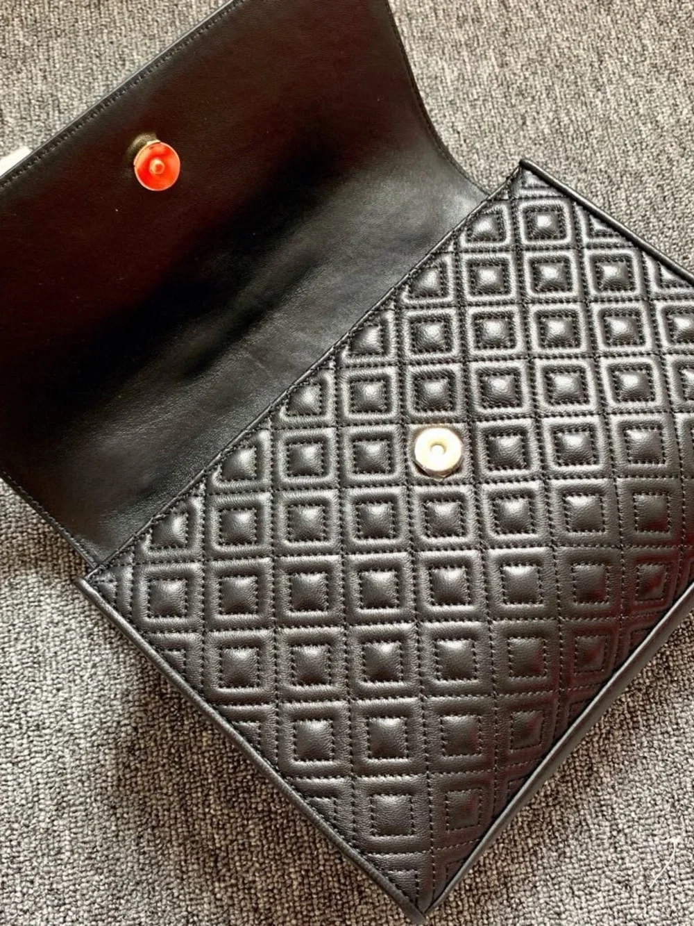 Tory Burch Black Quilted Leather Shoulder Bag with Chain Strap